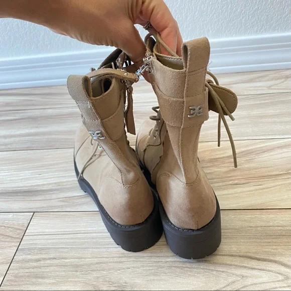Sam Edelman || NWOB || Junip Buckle Suede Combat Boots - Picture 5 of 6